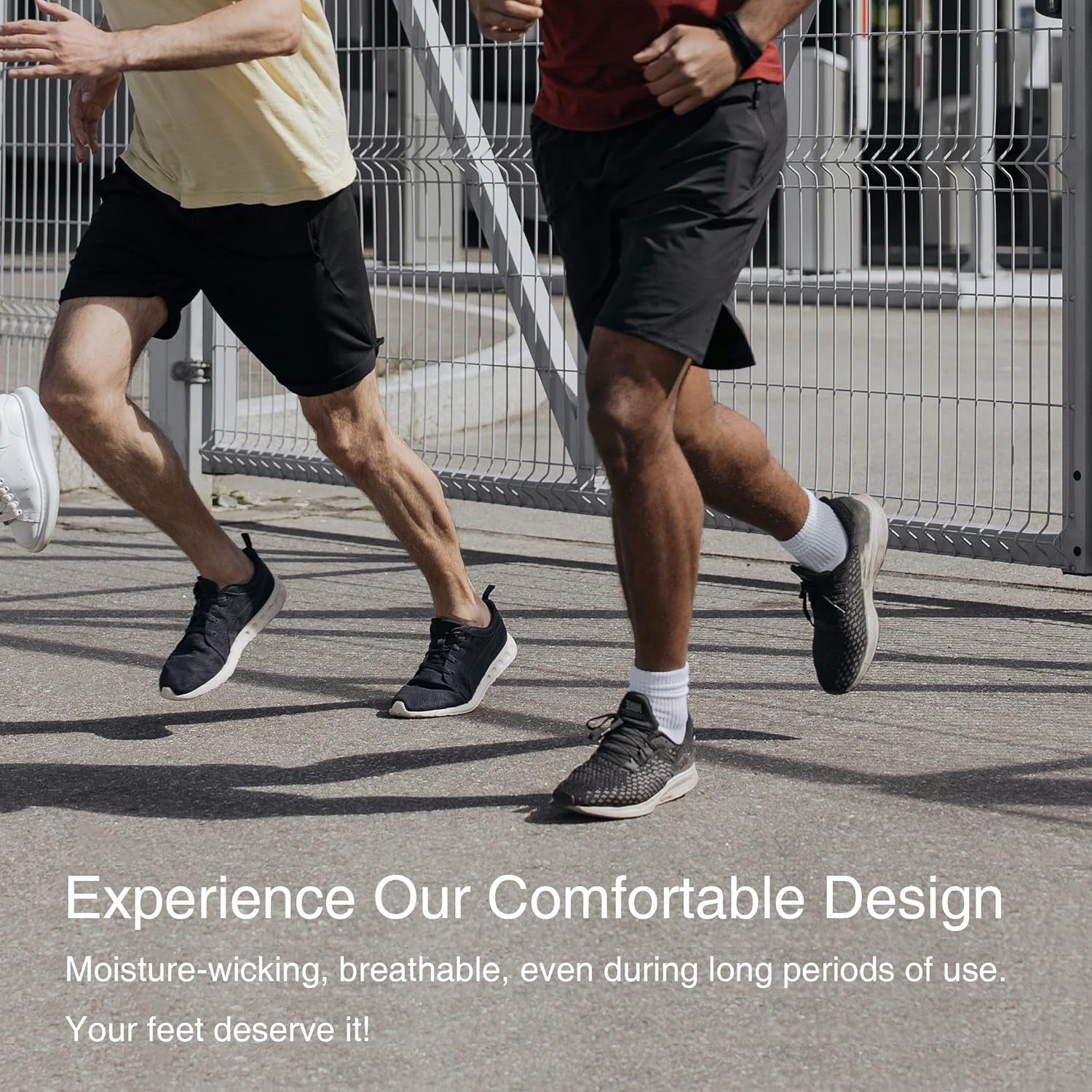 Men's Performance Cushioned Running Ankle Socks - Pack of 6