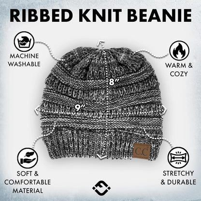 Warm Winter Beanie for Women – Slouchy Knit Skull Cap, Soft and Cozy Unisex Beanie for Cold Weather