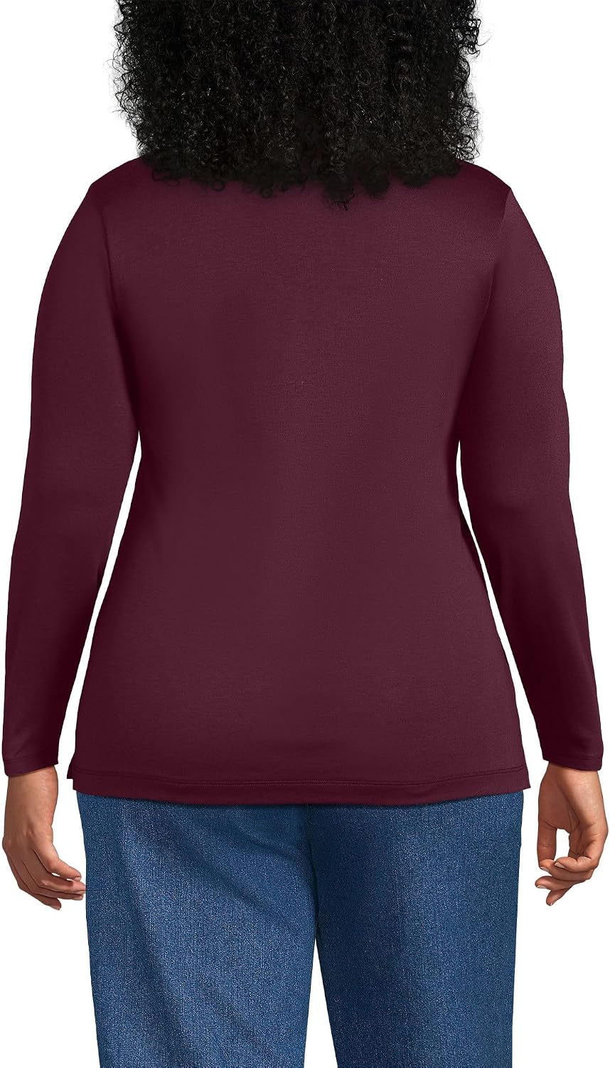Women's Supima Cotton Fitted Long Sleeve Turtleneck - American Grown