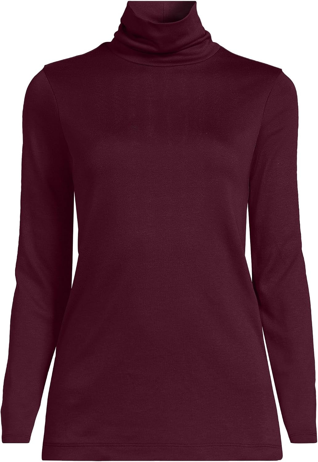 Women's Supima Cotton Fitted Long Sleeve Turtleneck - American Grown