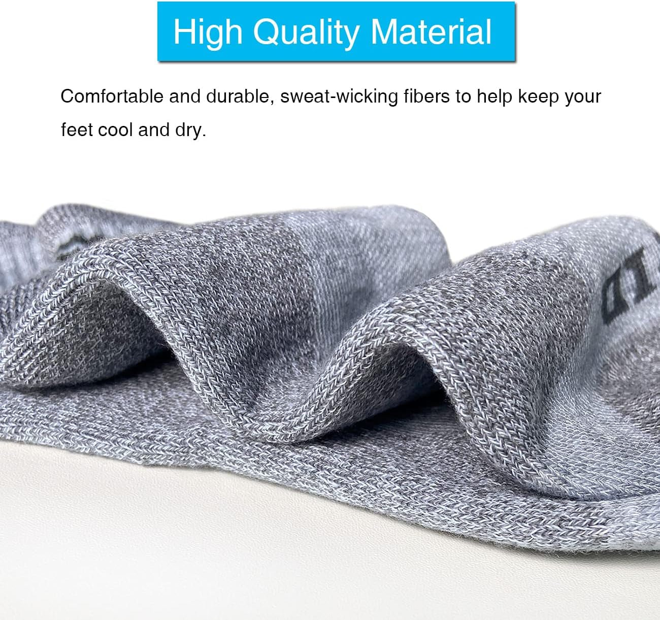 Men's Performance Cushioned Running Ankle Socks - Pack of 6