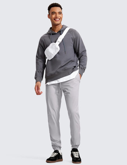 4-Way Stretch Athletic Joggers for Men 30"/32" - Track Golf Gym Workout Hiking Pants with Pockets