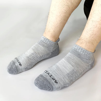 Men's Performance Cushioned Running Ankle Socks - Pack of 6